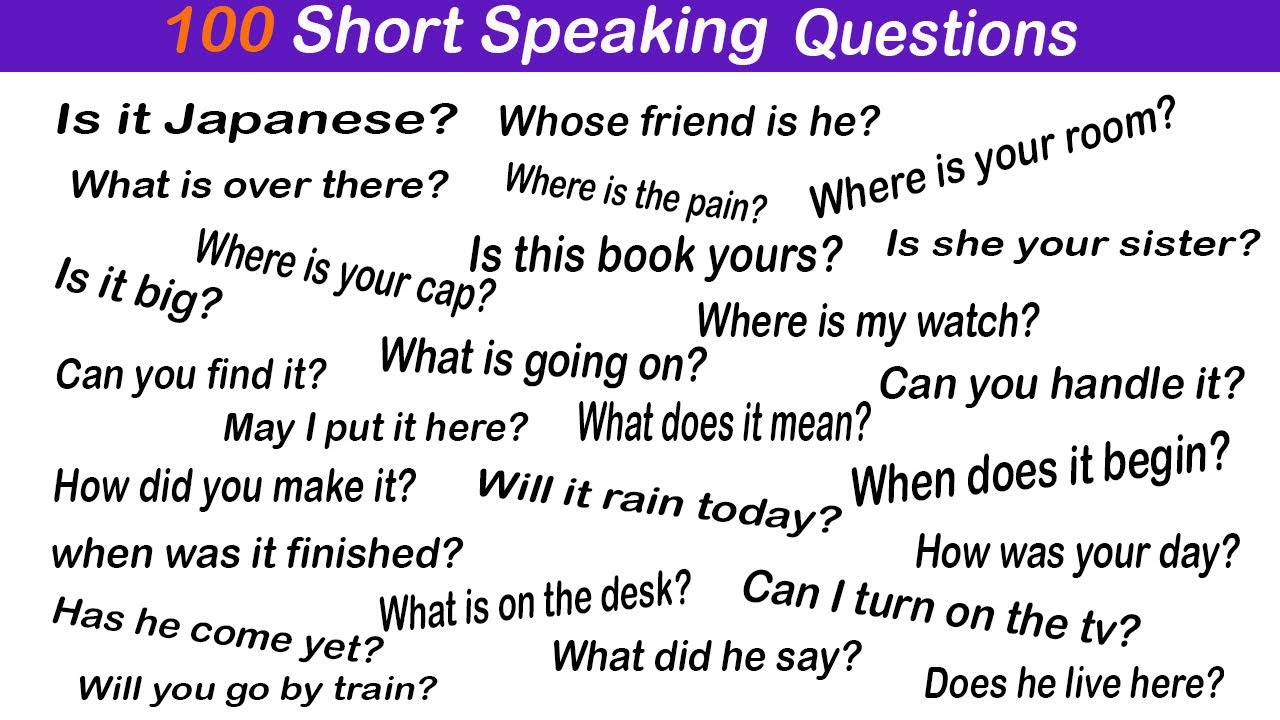 Short important Questions/ Sentences in English - YouTube