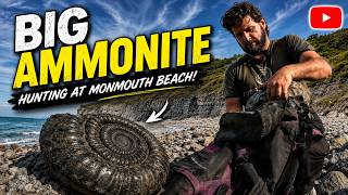 Big AMMONITE and NAUTILUS hunting at MONMOUTH BEACH, Lyme Regis #fossilhunting #dorset