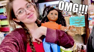 I FOUND A HOLY GRAIL DOLL THRIFTING... AGAIN!! - American Girl thrift doll hunt and haul