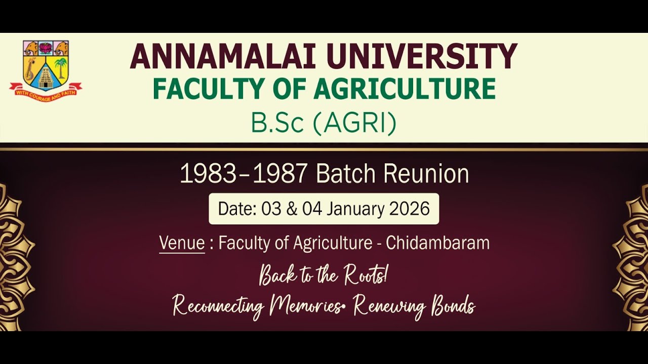 1983-1987 Batch Reunion | 03-01-2026 | LIVE