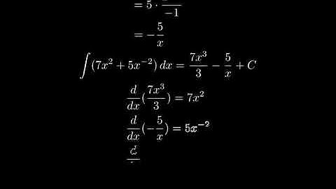 Find the general indefinite integral Use C for the constant of integration 7x2 + 5x−2) dx