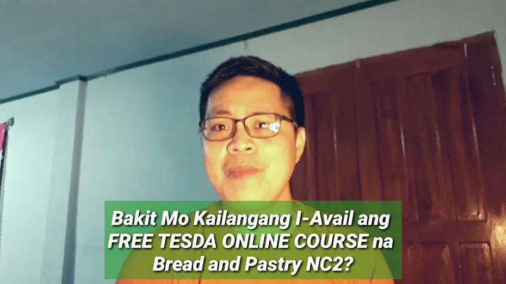 TESDA Free Online Courses 2021: Why Take Bread and Pastry Production