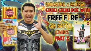 WAH COMELNYA KAD AR FREE FIRE! Unboxing Choki Choki Box with Free Fire AR Battle Card Part 2 screenshot 5