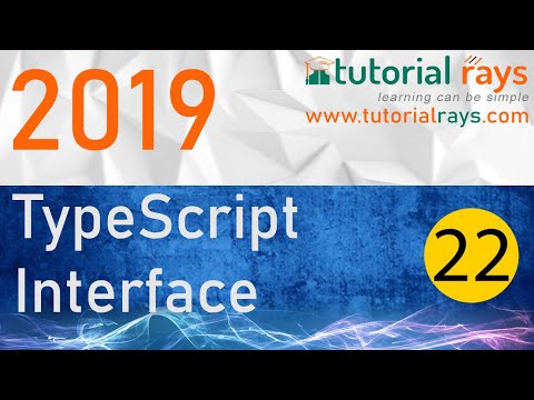 22  TypeScript Interface part 1, 2019 - Tutorial Rays | By Umar Rahman