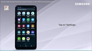 How to Enable and Use Full Screen Gestures Feature in SM-A107F Samsung Galaxy  A10s screenshot 5