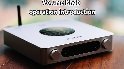 FIIO K13 R2R Volume Knob operation introduction