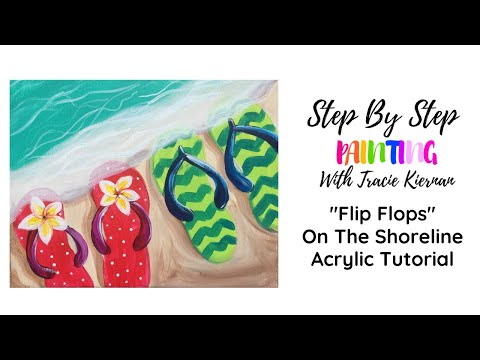 How To Paint Flip-Flops On The Shore