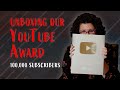Unboxing our YouTube award!