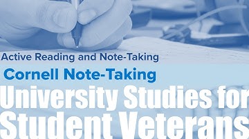 0209: Active Reading and Note Taking: Cornell Note Taking