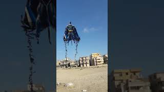 اول طائرة ورقة مجسمة في مصر علي شكل باتمان