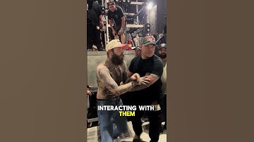 Thumbnail of Post Malone's Bodyguard Can't Stop His Fan Love! 😍🎤