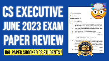 CS Executive JIGL Paper Review June 2023 | Today JIGL Paper Shocked Every CS Students