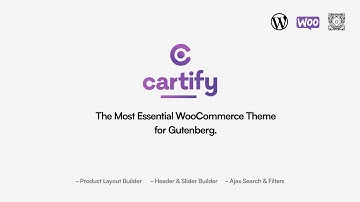 Promo for Cartify Multipurpose WooCommerce WordPress Theme