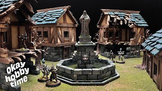 Crafting a fountain for my miniature medieval village