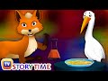 Fox & Crane, Beat The Treat - Bedtime Stories for Kids in English | ChuChu TV Storytime for Children