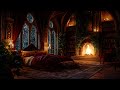 Cozy castle haven  rain fireplace  thunderstorm sounds to sleep instantly