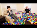 Draining The Ball Pit! We Lost Ty In The Ball Pit!