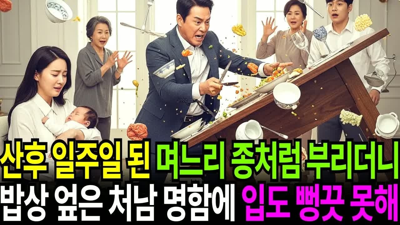 신혼일주일 만에 아내를 집에서 내쫓은 남편, 딸이 친정으로 돌아가자마자 시작된 역전