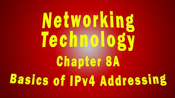 Networking: Intro-Network-Tech Chap 8A - Basics of IPv4 Addressing