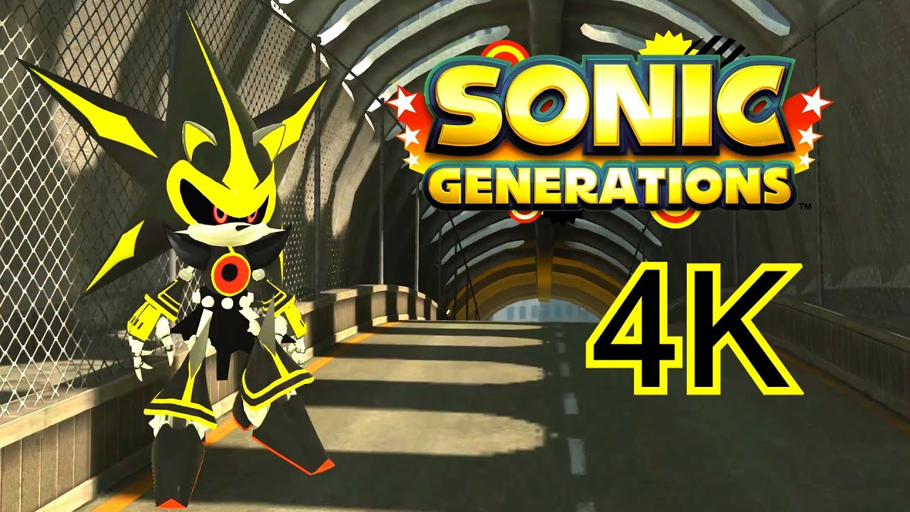 Sonic Generations - Skyscraper Scamper - Neo Metal Sonic 3.0 (no HUD) 4K 60  FPS 