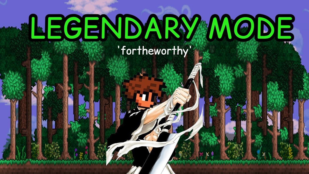 My first time playing Terraria LEGENDARY mode...