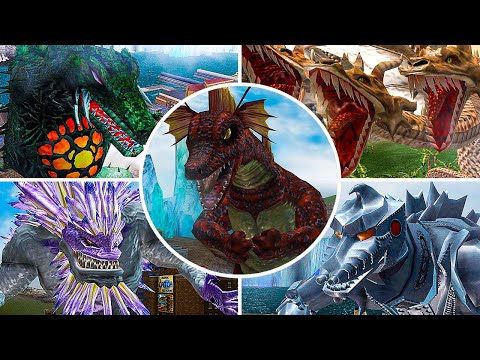 GODZILLA UNLEASHED All Monsters Opening + Secret Monsters | 4K 60FPS