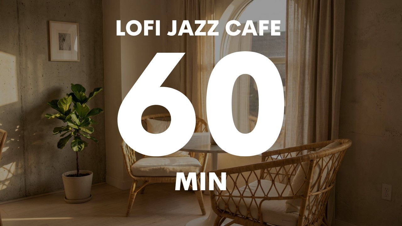 Lofi Jazz Cafe Music ☕ | 60 Min Chill Beats for Study, Work & Relax