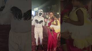 monkey man play with Srinika