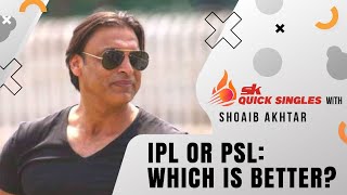 IPL or PSL: Which is better? Shoaib Akhtar answers | Quick Singles screenshot 2