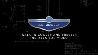 U. S. Cooler walk-in cooler and freezer installation video.