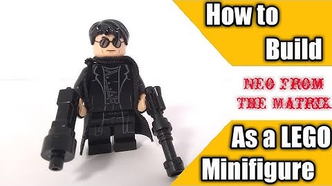How to Build Neo from The Matrix as a LEGO Minifigure