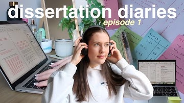 the dissertation diaries, episode 1 🎓 study with me!!