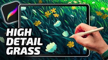 PROCREATE high detail GRASS Tutorial