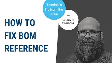 SOLIDWORKS TUTORIAL: How to fix BOM reference