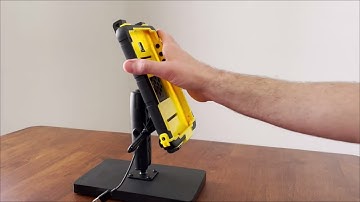 How to secure and remove the case from a GPSLockbox cradle