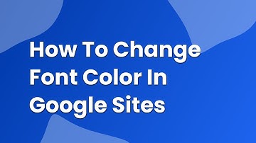 how to change font color in google sites