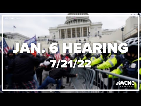 Jan. 6 committee hearing: Thursday, July 21