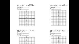 6 8 NOTES Graphing Radicals