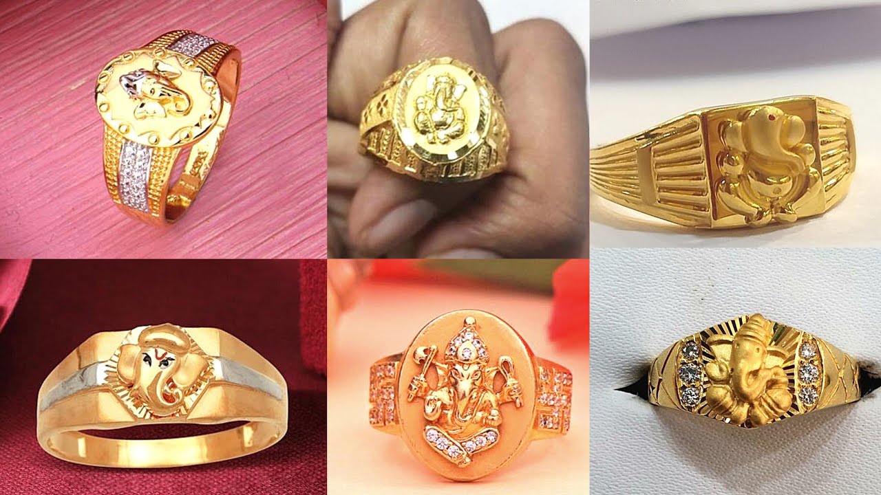 Amazon.com: LA BLINGZ 14K Yellow Gold Ganesh Elephant God Yoga Ring (4):  Clothing, Shoes & Jewelry