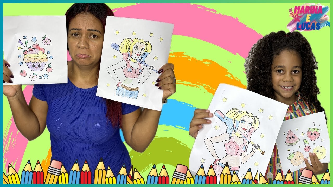 DESAFIO DA PINTURA COM MARINA E SAMY BELE!!!