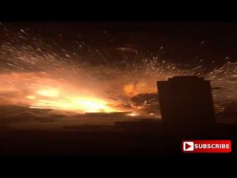 Tianjin Chemical Explosion Slow Motion Shock Wave