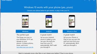 How to Setup Phone Companion App in Windows 10 on your Handset - windows 10 new features screenshot 5