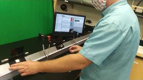 Air track - inelastic collision 1