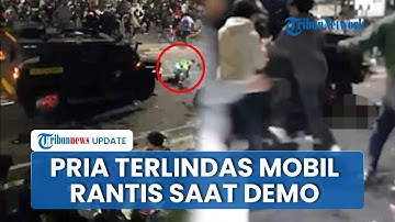 Pria Berjaket Ojek Online Terlindas Rantis Brimob saat Demo Ricuh di Pejompongan, Warga Ngamuk!