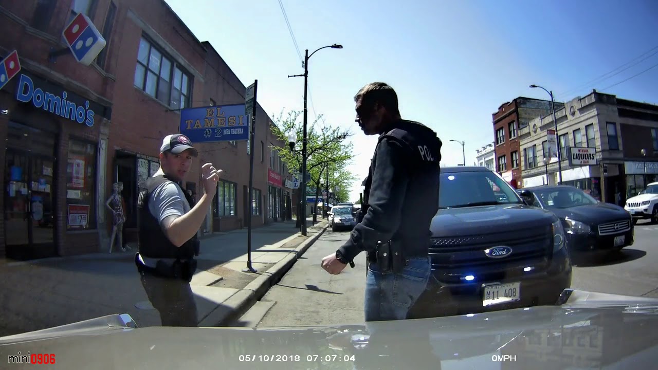 chicago unmarked cops (plain clothes officers) on a traffic stop