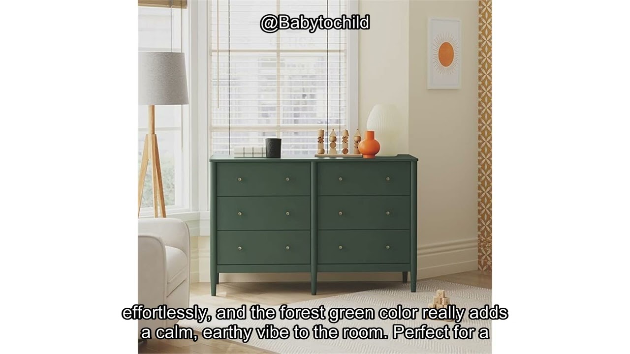 davinci forest green dresser DaVinci Charlie 3-Drawer Dresser main image 0