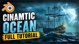 "Create a Cinematic Ocean Scene in Blender" | Full VFX Tutorial |