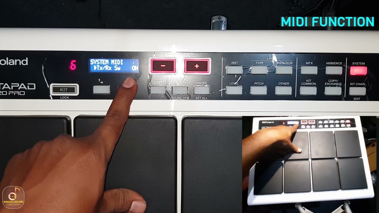 HIDDEN FEATURES | PART 17 | MIDI FUNCTION | ROLAND SPD 20 PRO