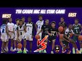 7th grade MIC Indiana All Star Game EAST vs WEST! WHO Runs the CITY?