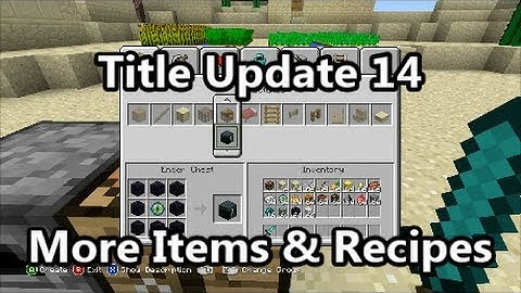 Minecraft - TU14 Feature - More Items and Recipes!